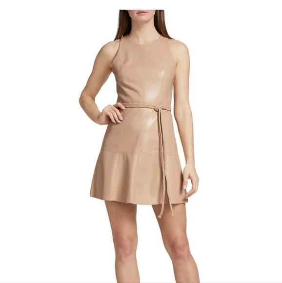 Alice + Olivia | Dresses | Alice Olivia Leandra Vegan Leather Minidress |  Poshmark